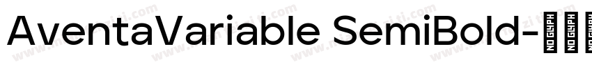 AventaVariable SemiBold字体转换